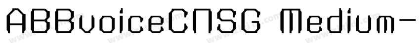 ABBvoiceCNSG Medium字体转换